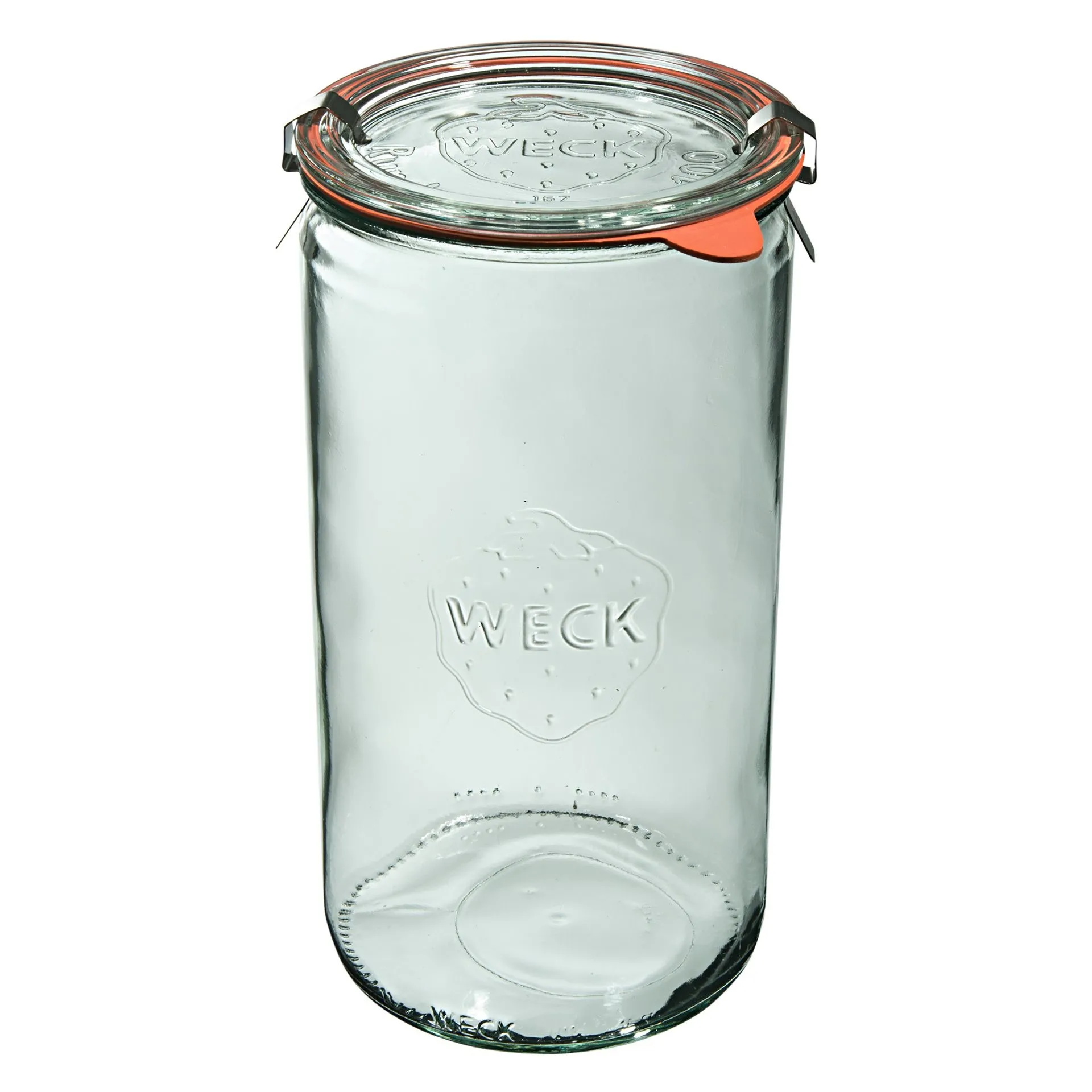 Słoik cylindryczny z pokrywką, uszczelką i zapinkami 1,59 l (6 szt.) Weck