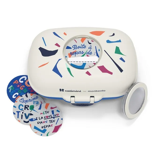 Lunchbox dziecięcy Catimini Blue Terrazzo Gram Monbento