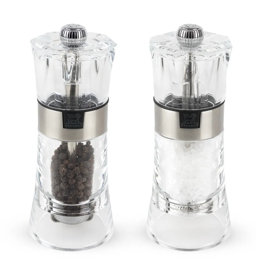 Zestaw 2 młynków do soli i pieprzu Oslo (14 cm, akryl) Peugeot