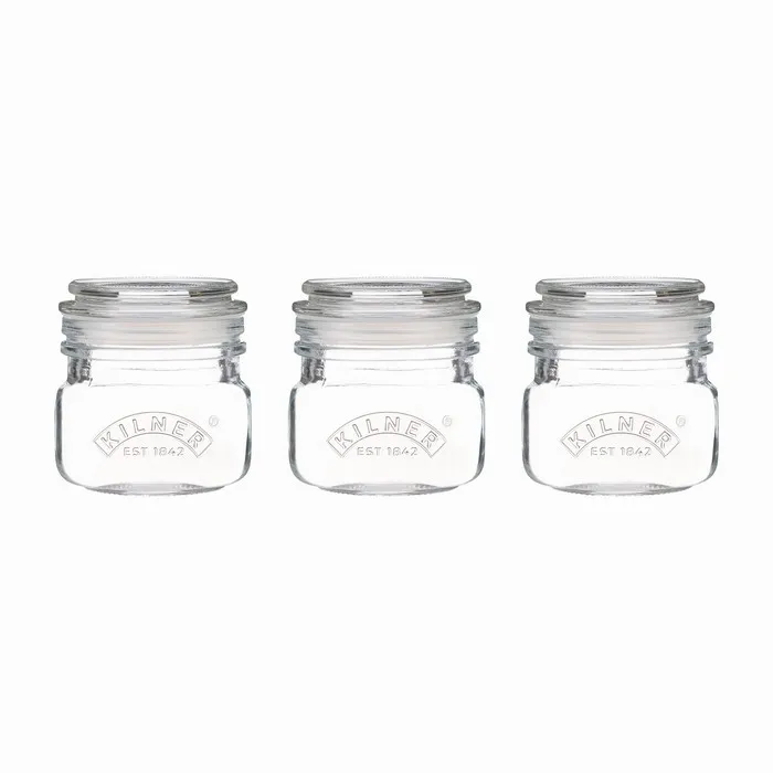 Zestaw 3 słoików (250 ml) Push Top Kilner
