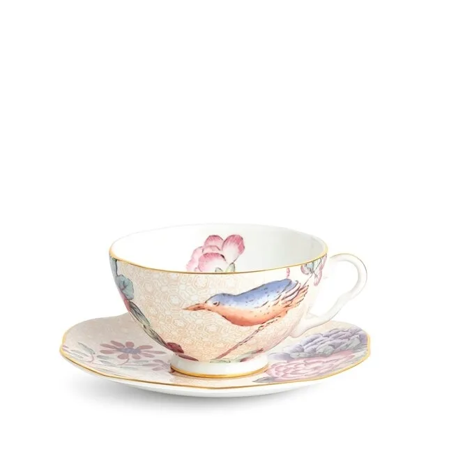 Filiżanka do herbaty ze spodkiem Cuckoo Peach Wedgwood