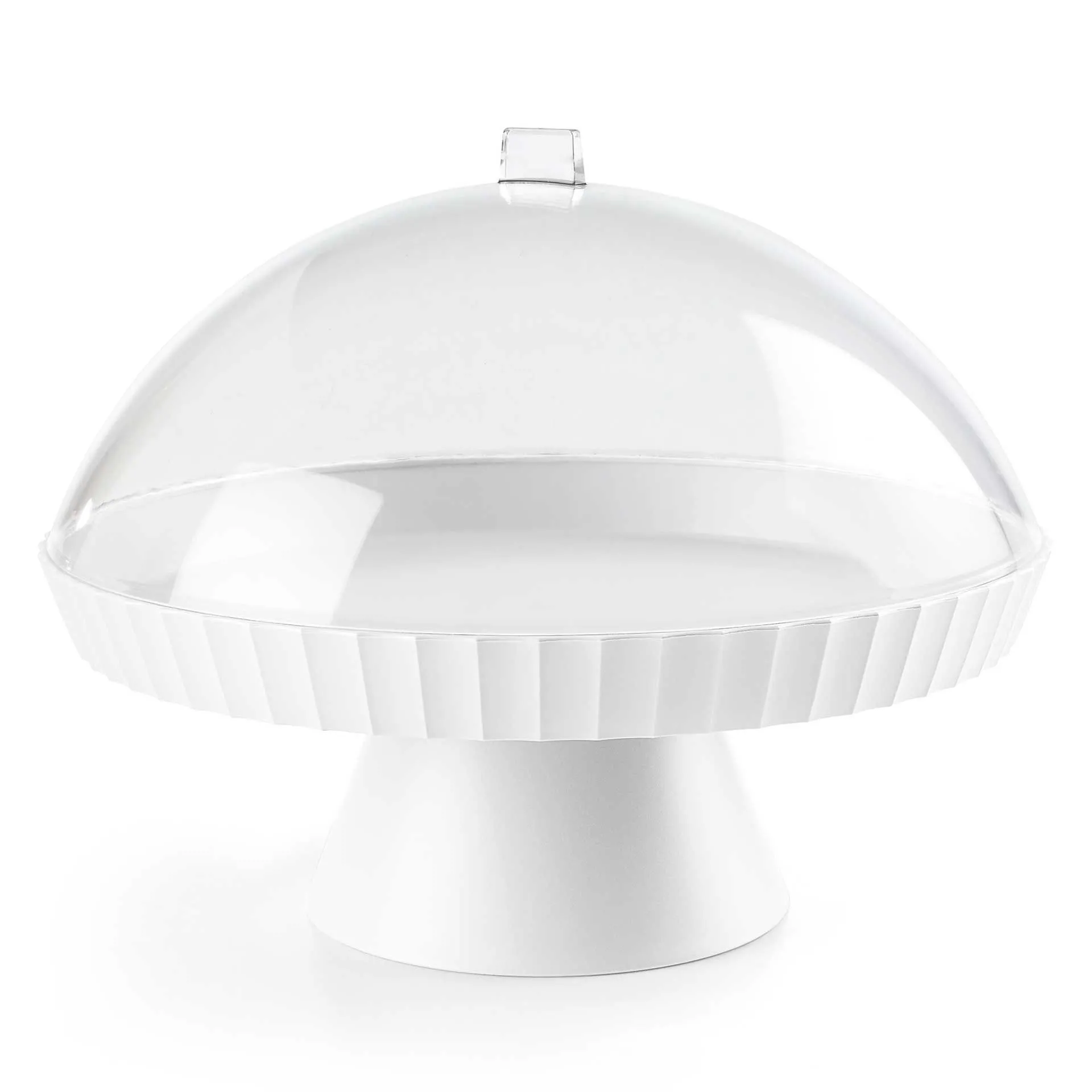 Patera na ciasto z porywką i łopatką biała AGORA BLIM Plus