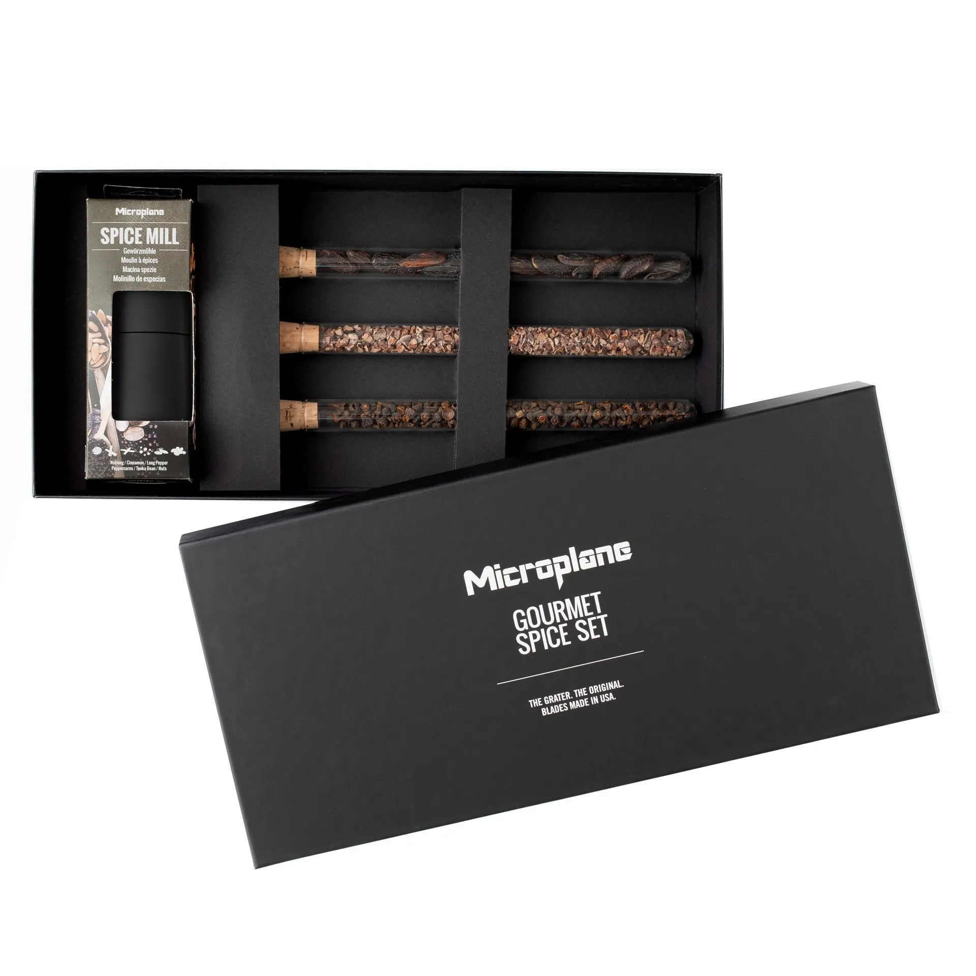 Zestaw do przypraw z młynkiem, prezentowy GOURMET Microplane