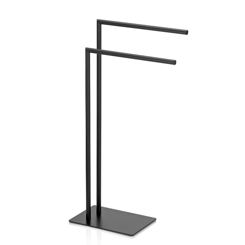 Podwójny stojak na ręczniki (czarny) Style Kela