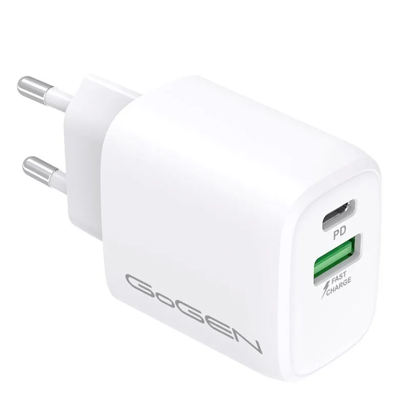 Ładowarka 1x USB-C PD 20W, 1x USB 18W GoGEN ACHPDQ220W
