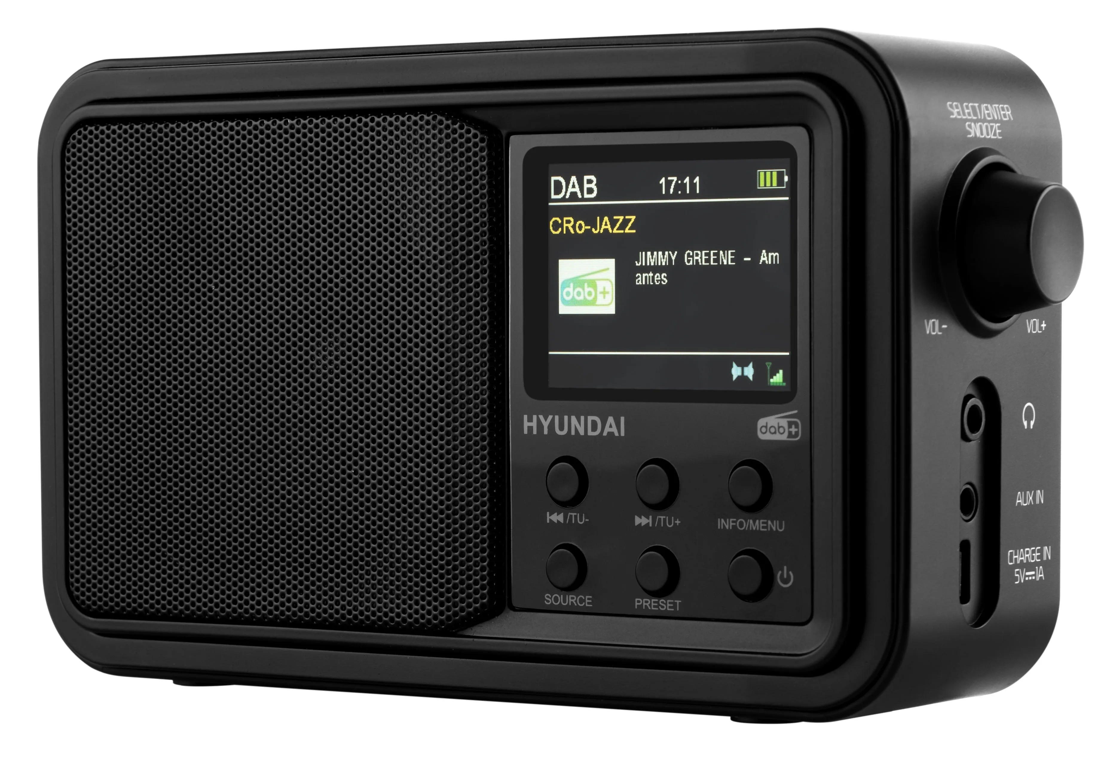Przenośne radio z DAB+ Hyundai PR650BTDAB funkcja głośnika Bluetooth