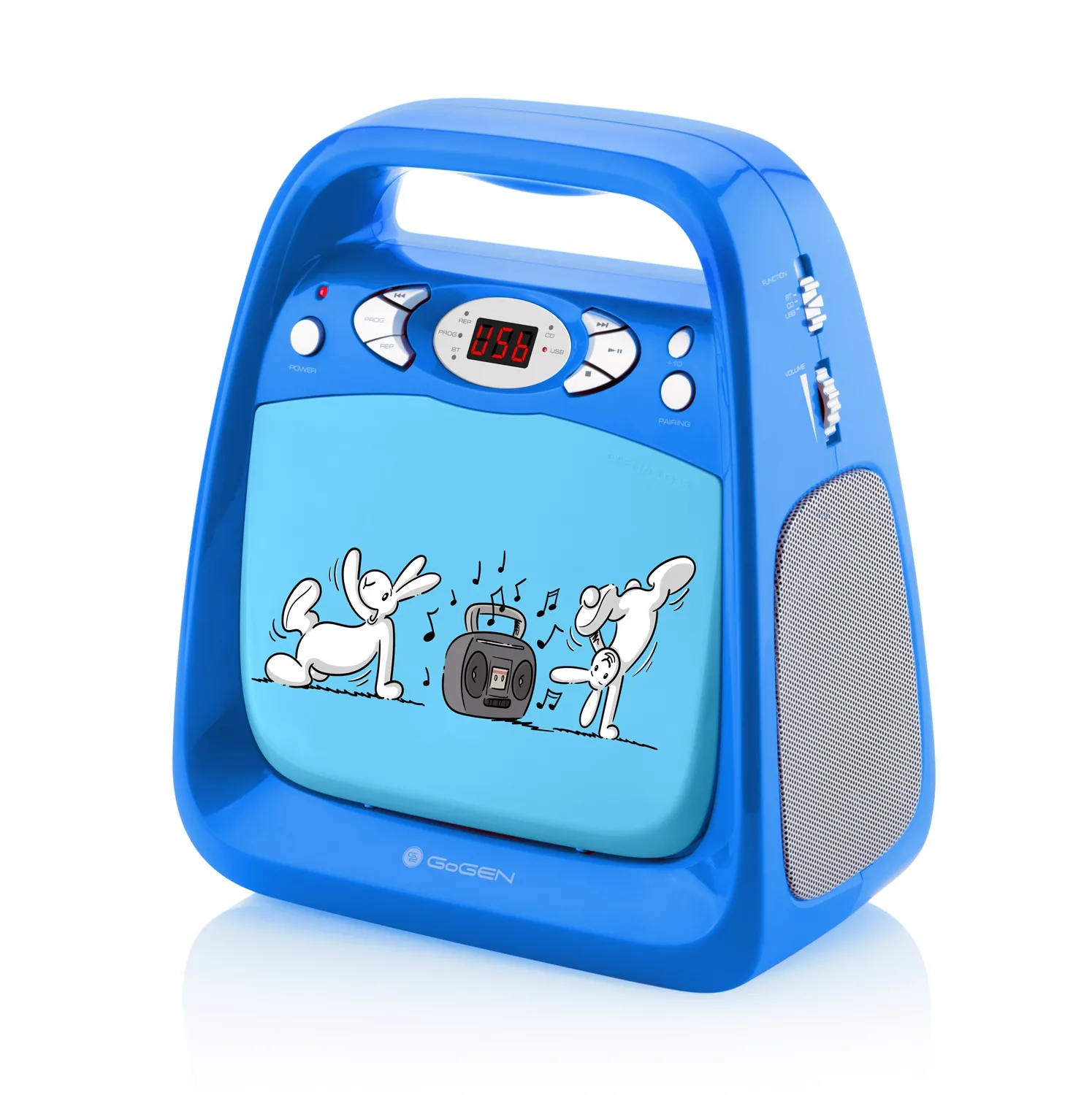 Boombox dla dzieci GoGEN BOBKARAOKEB niebieski