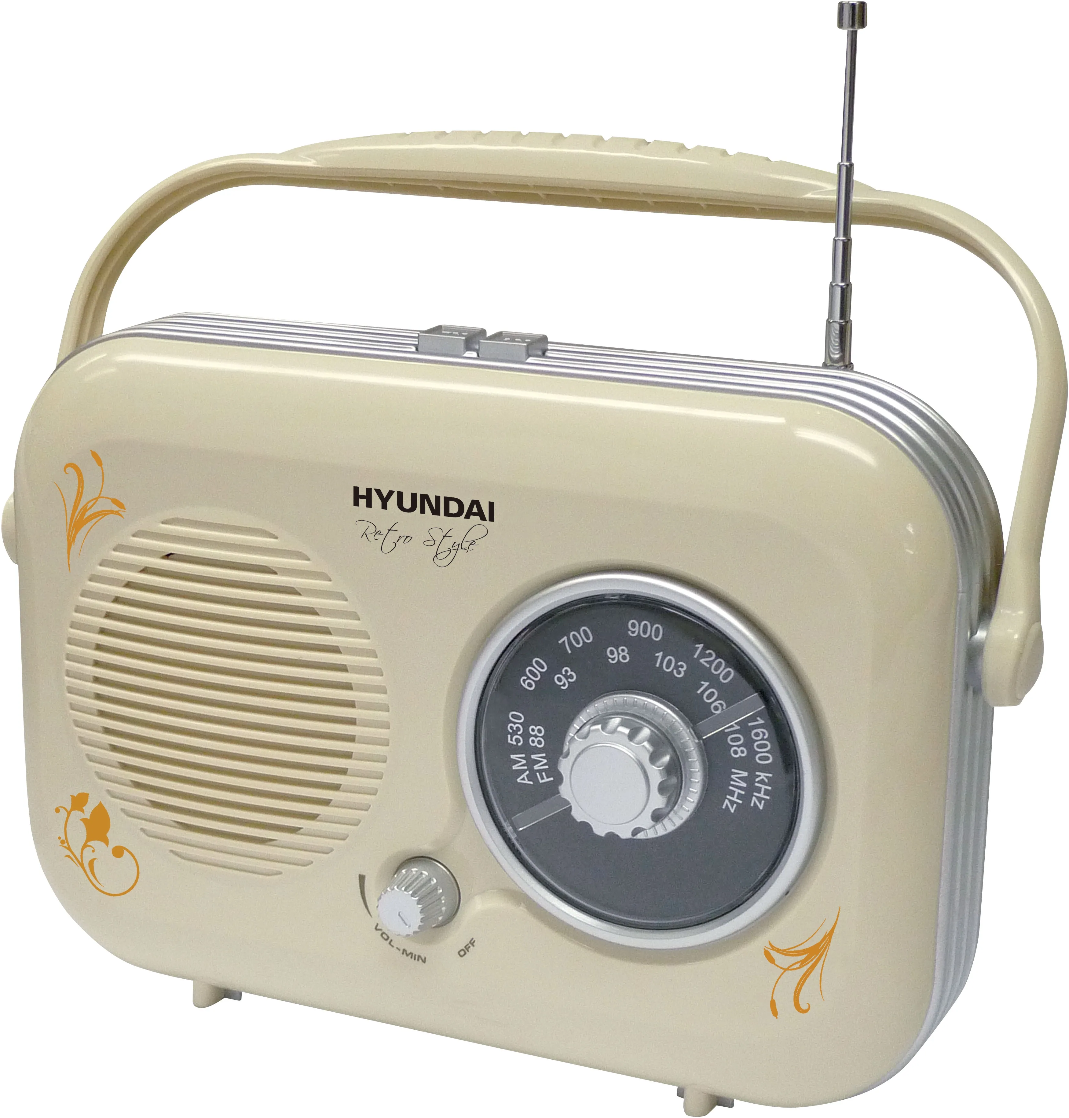 Przenośne radio Hyundai PR100B retro