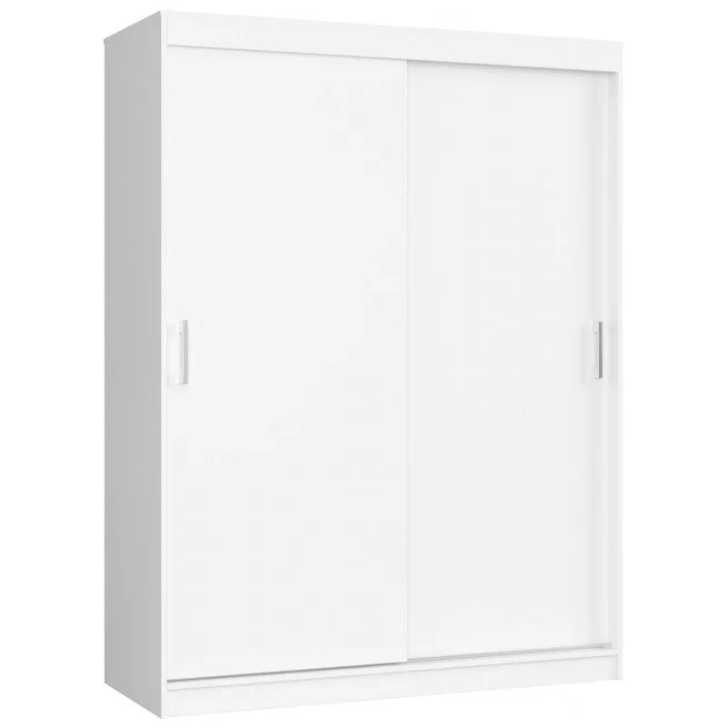 Szafa przesuwna do sypialni, mono, 150x60x200 cm, biel, mat