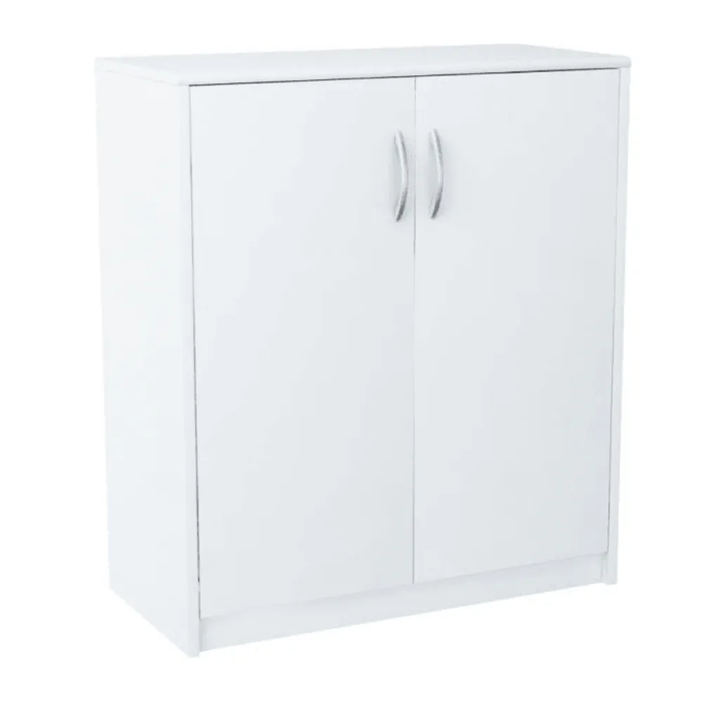 Komoda dwudrzwiowa, Classic, 74x35x85 cm, biel, mat