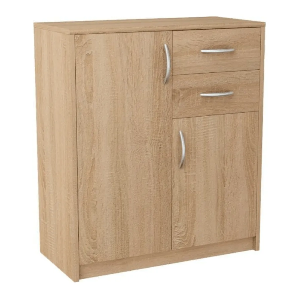 Komoda z szufladami do pokoju, Classic, 74x35x85 cm, dąb sonoma, mat