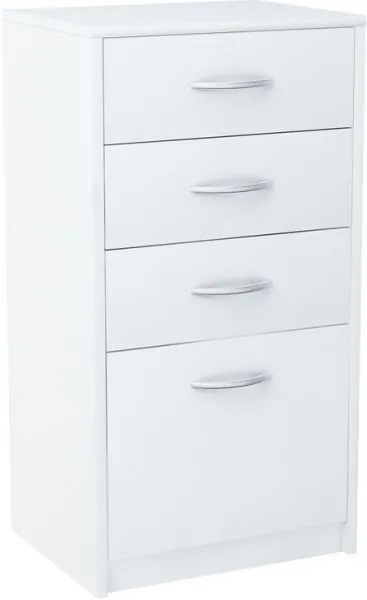 Komoda, szafka, szuflady, Classic, 45x35x85 cm, biel, mat