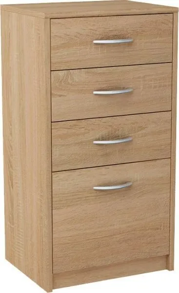 Komoda, szafka, szuflady, Classic, 45x35x85 cm, dąb sonoma, mat