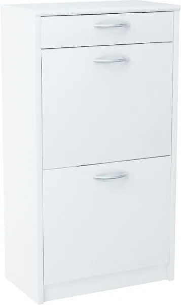 Szafka na buty, szuflada, Classic, 50x28x92 cm, biel, mat