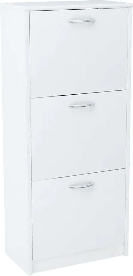 Szafka na buty, wysoka, Classic, 50x28x116 cm, biel, mat