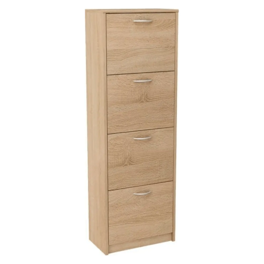 Szafka na buty do przedpokoju, Classic, 50x28x152 cm, dąb sonoma, mat