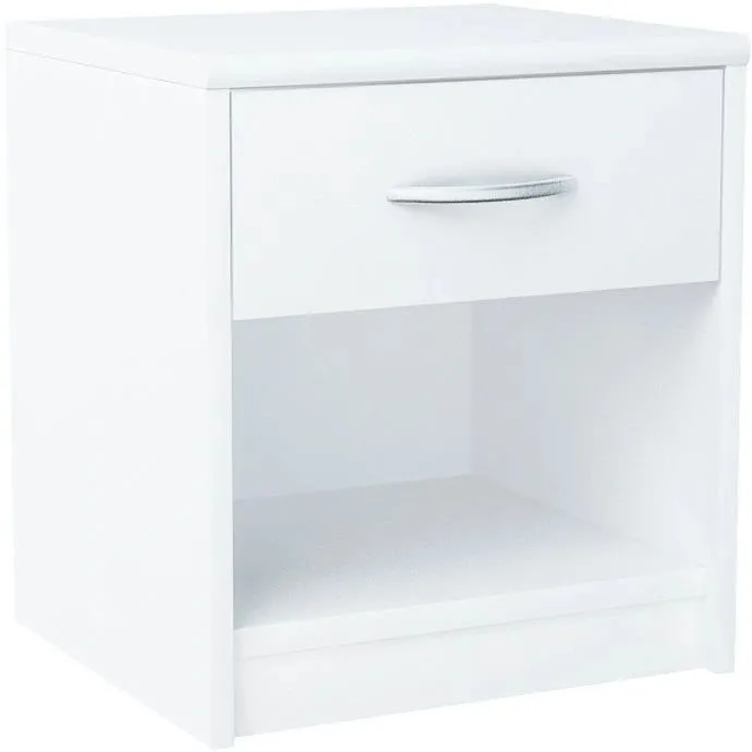 Szafka nocna, stolik, Classic, 39x35x45 cm, biel, mat