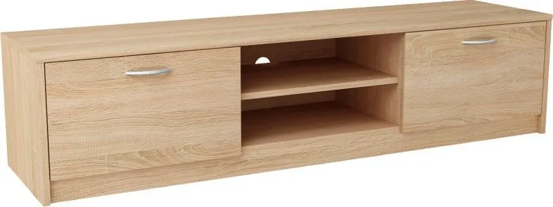 Szafka RTV, stolik, Classic, 160x41x36 cm, dąb sonoma, mat