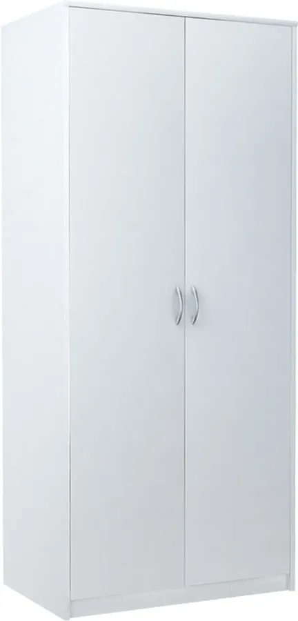 Nowoczesna szafa, do sypialni, Classic, 85x55x193 cm, biel, mat