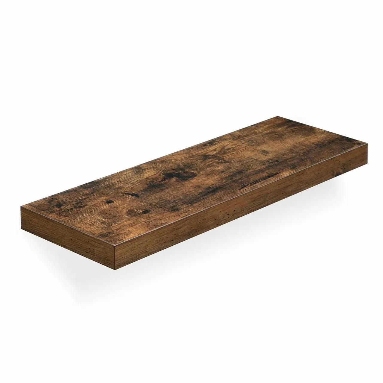 Półka ścienna, 60x20x3,8 cm, ciemny brąz, mat