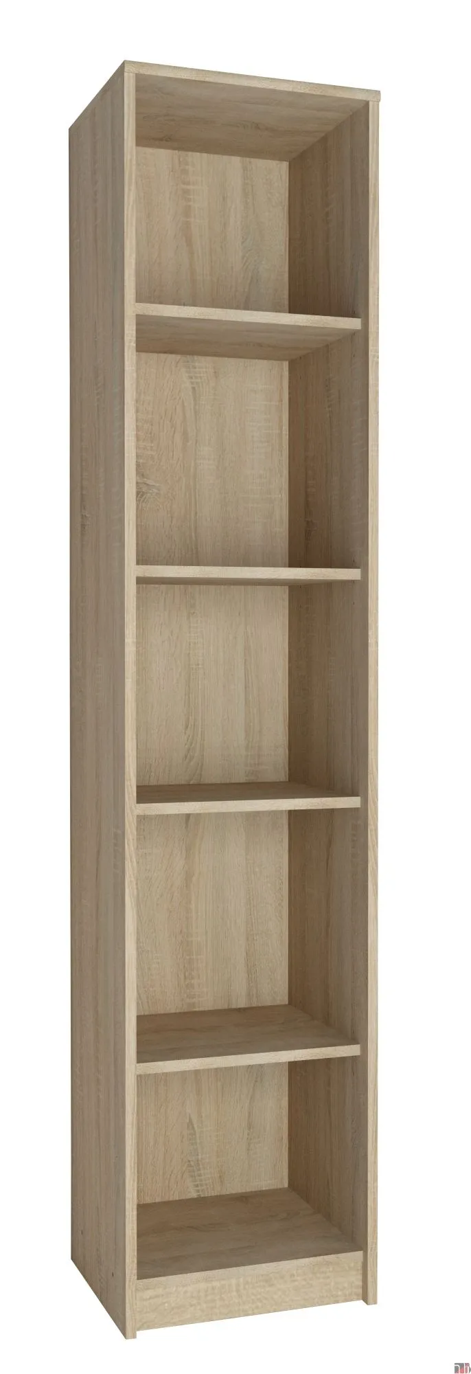 Wąski regał otwarty, Classic, 39x35x180 cm, dąb sonoma, mat
