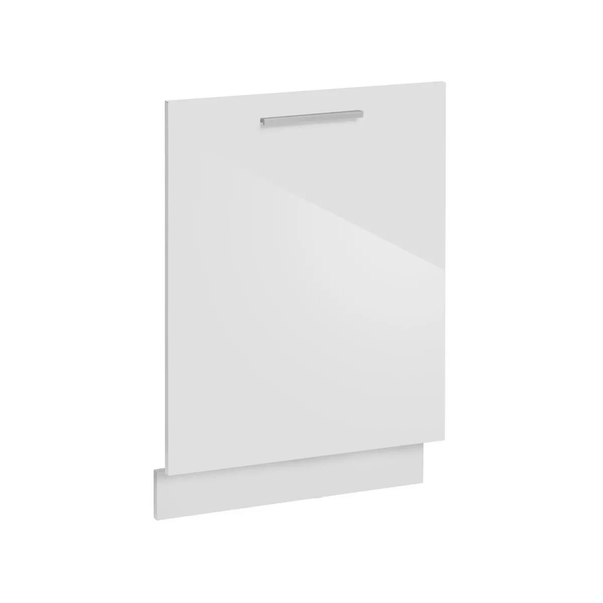 Front do zabudowy zmywarki, Salma, 60x81 cm, biel, połysk
