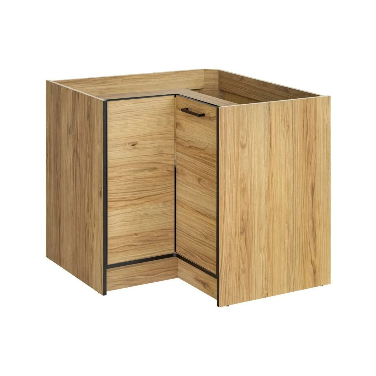 Szafka stojąca narożna, Carballo, 90x56x81 cm, dąb warmia, mat