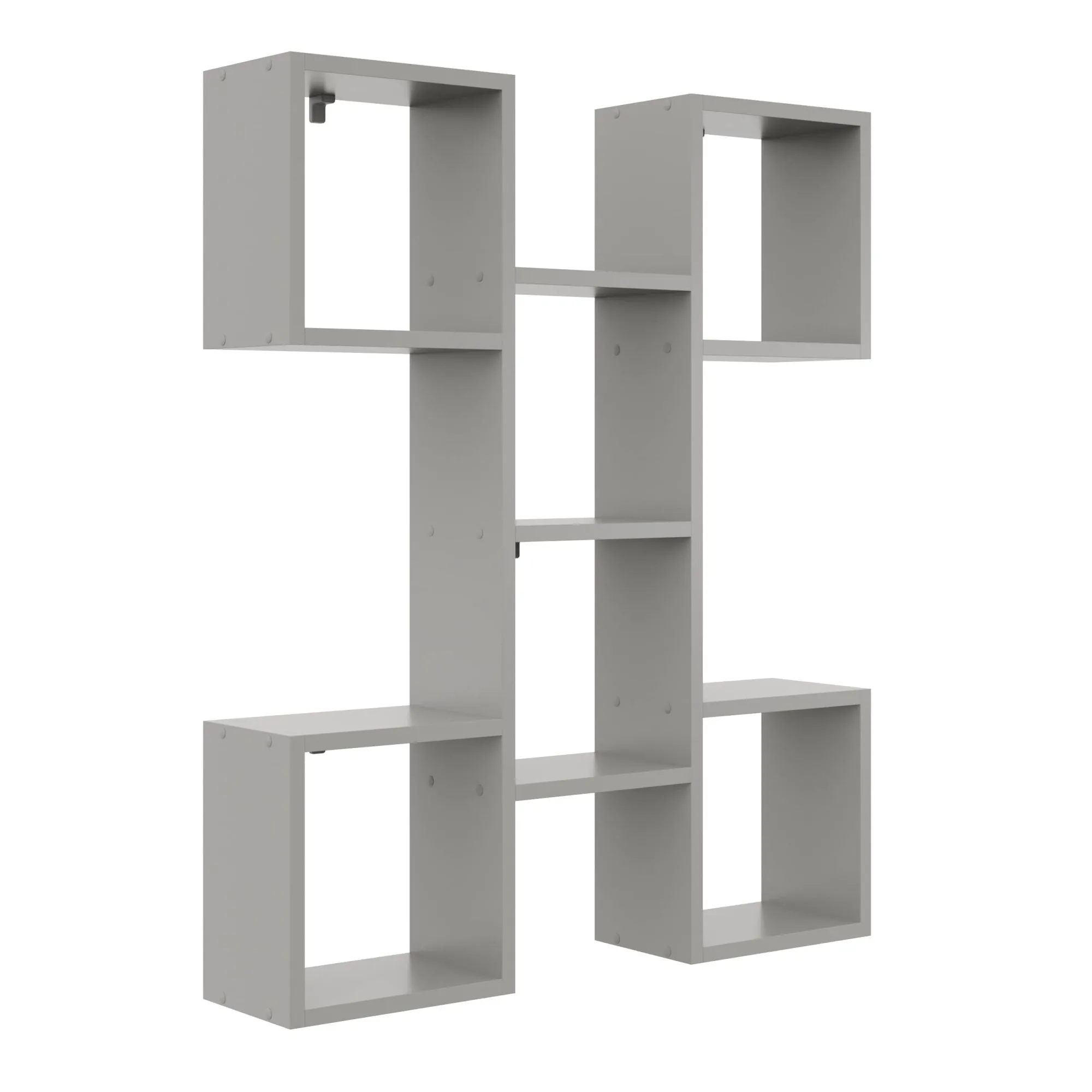 Nowoczesna półka wisząca, 82x18x100 cm, szary, mat