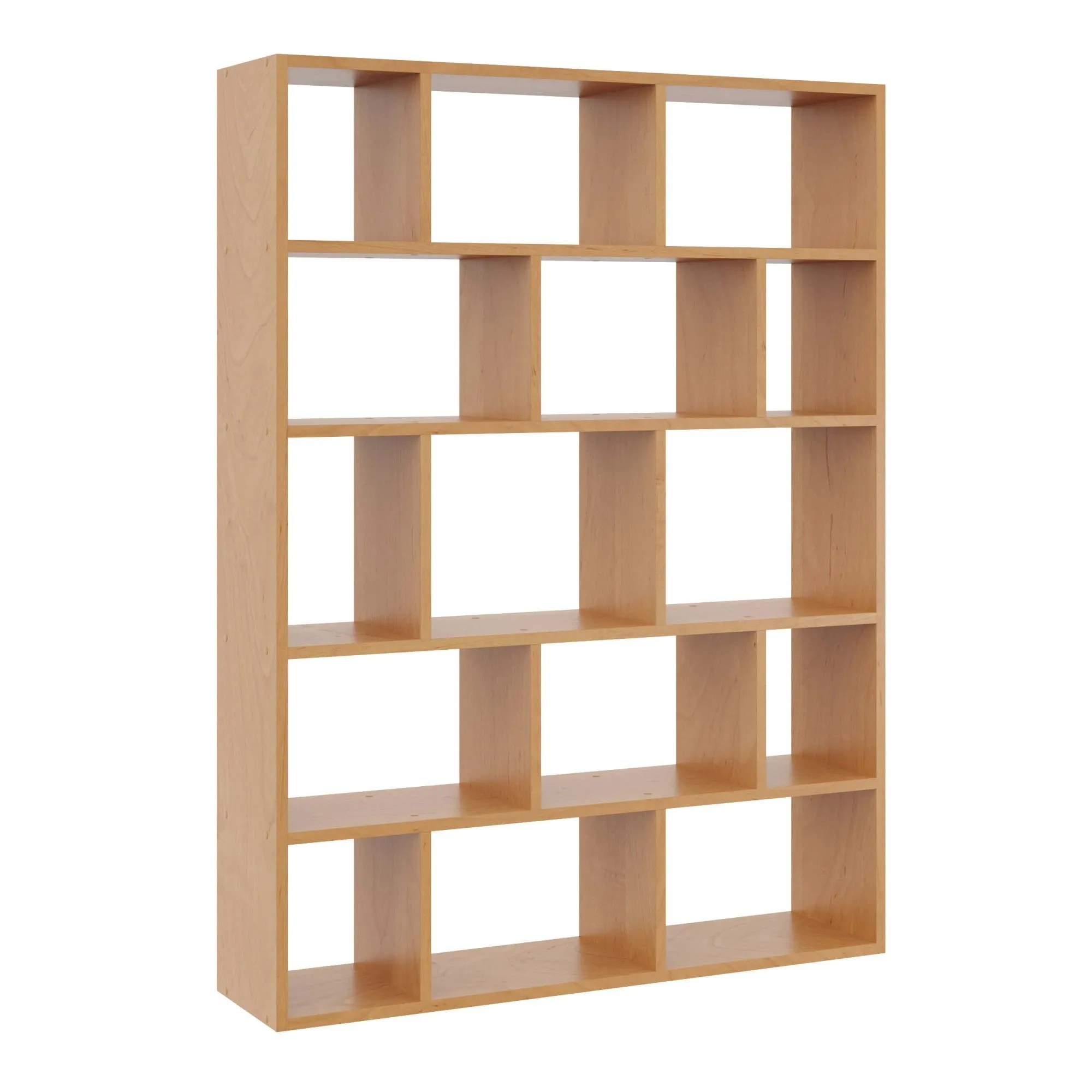 Duży regał wiszący, półka ścienna, 105x18x141 cm, olcha, mat