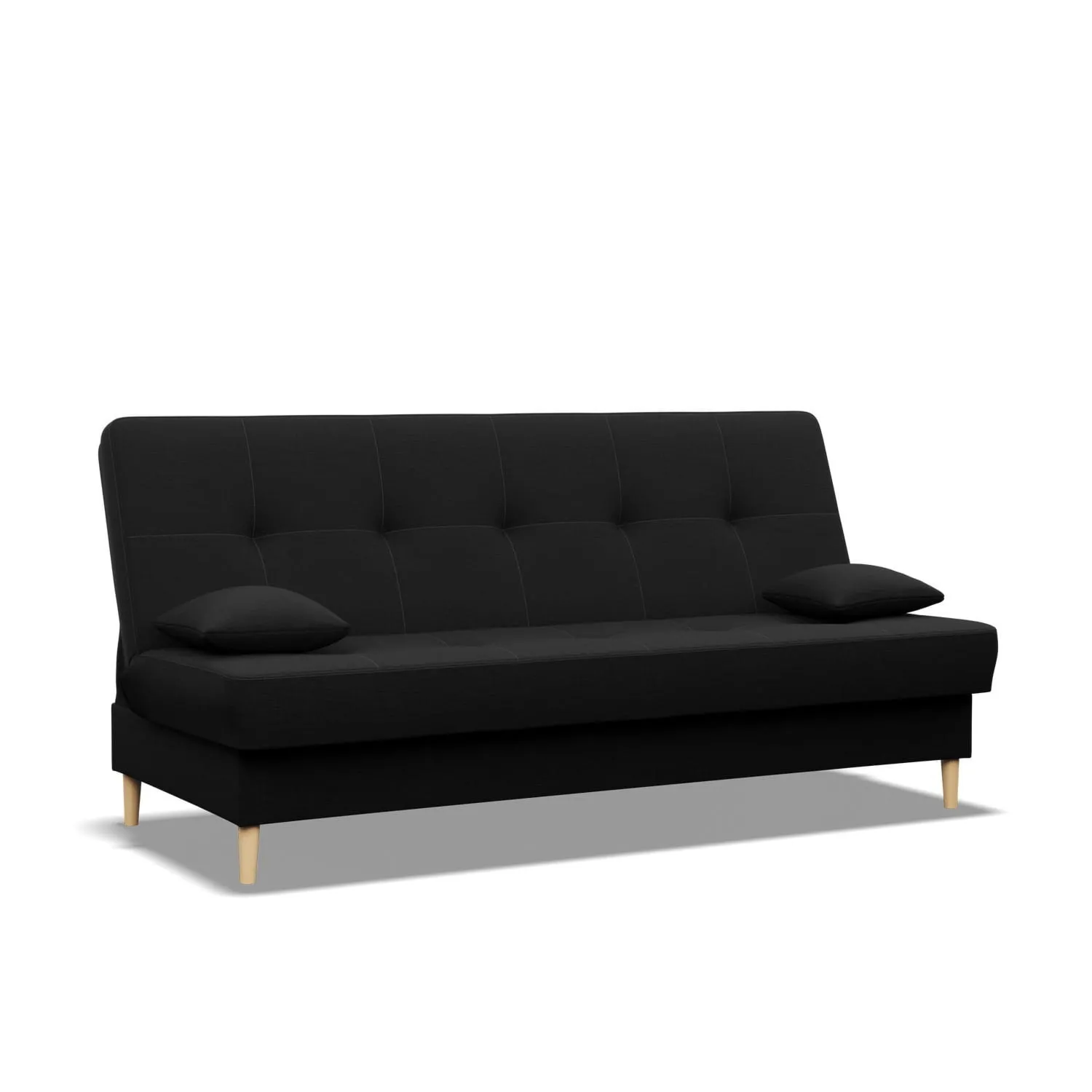 Wersalka rozkładana, Lagom, 193x93x96 cm, czarny