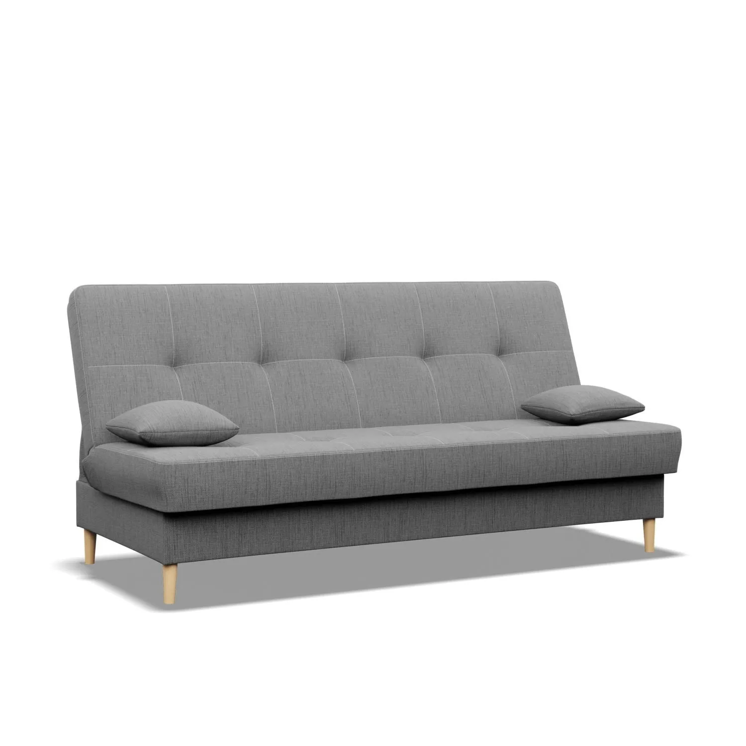 Wersalka rozkładana, Lagom, 193x93x96 cm, jasny szary