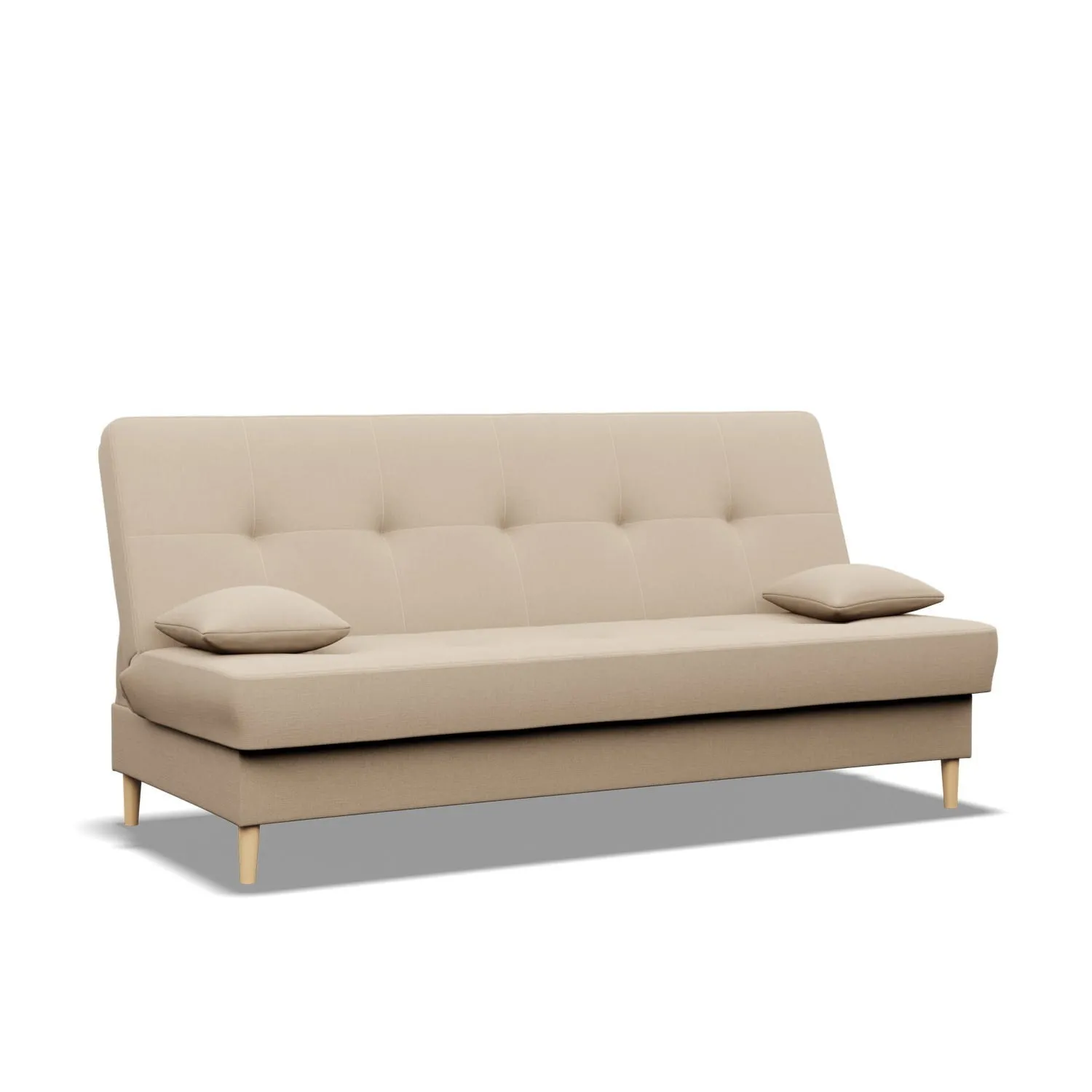 Wersalka rozkładana, Lagom, 193x93x96 cm, beżowy