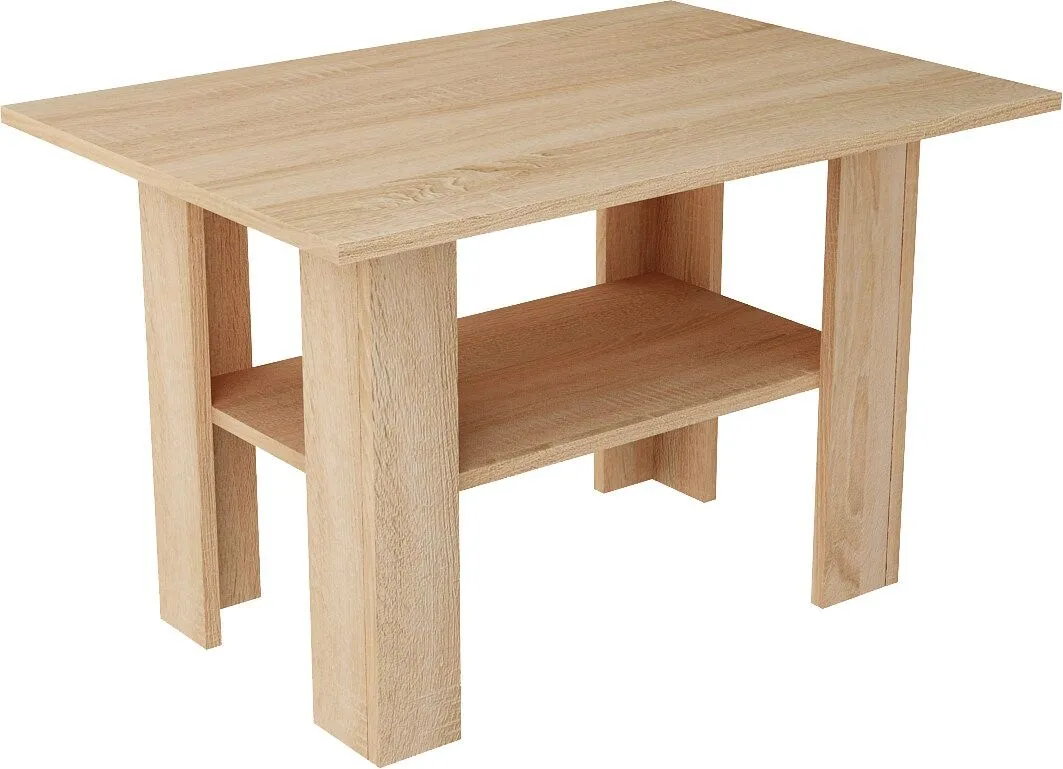 Stolik kawowy, ława, Classic, 87x60x55 cm, dąb sonoma, mat