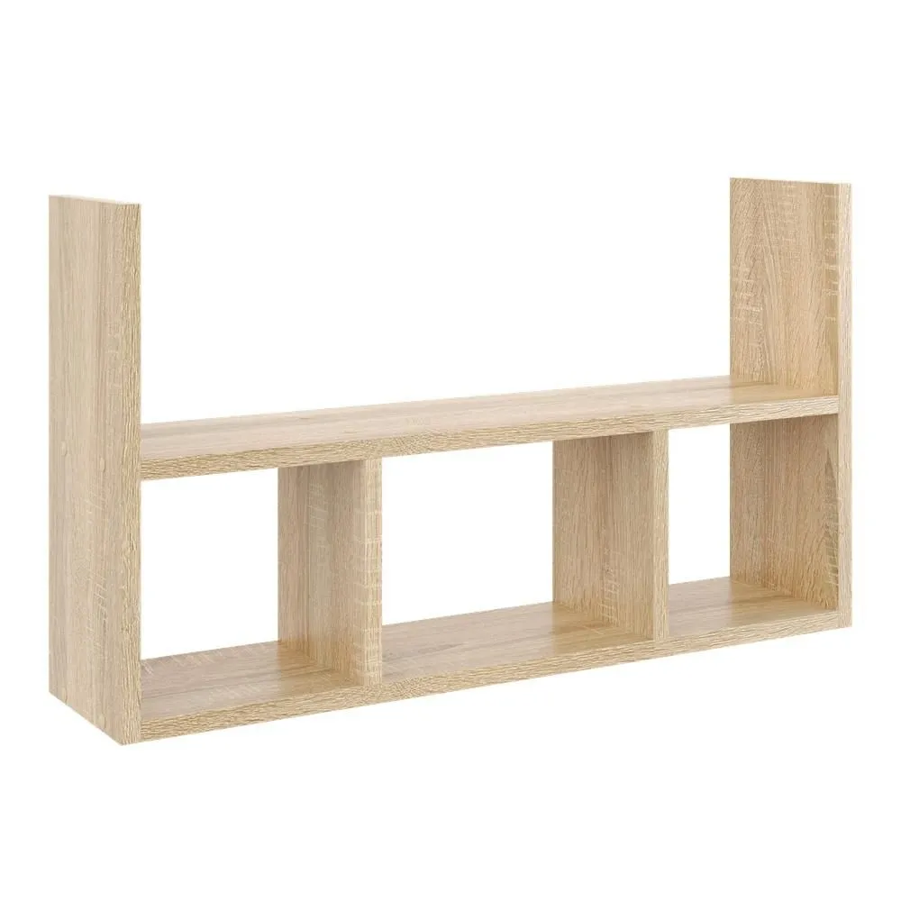 Półka ścienna, regał wiszący, 79x18x45 cm, dąb sonoma, mat