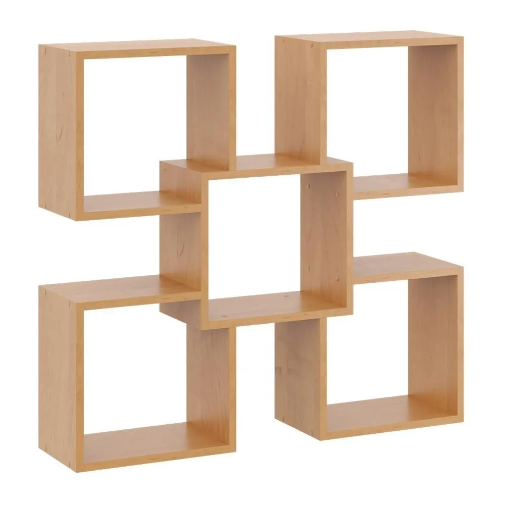 Ozdobna półka ścienna, wisząca, Marta, 98x18x91 cm, olcha, mat