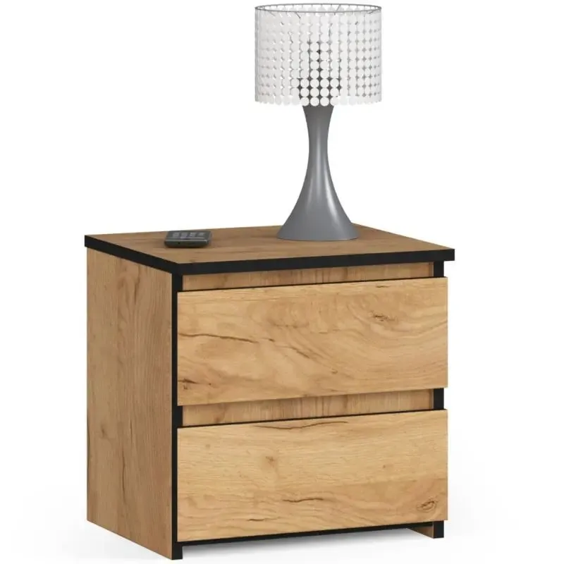 Szafka nocna, stolik, CL2, 40x35x40 cm, dąb craft, mat