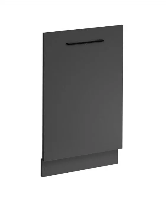 Front do zabudowy zmywarki, Frida, 45x71 cm, szary grafit, mat