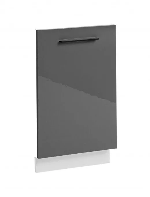 Front do zabudowy zmywarki, Frida, 45x71 cm, biały, grafit, połysk