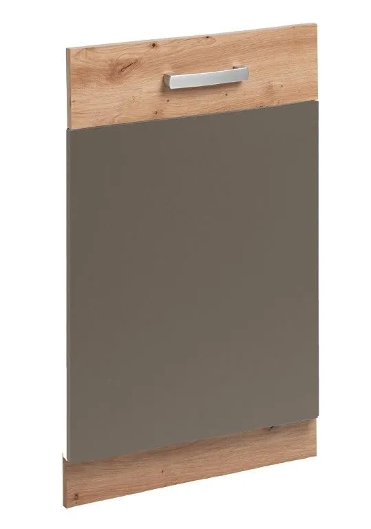 Front do zabudowy zmywarki, Ava, 45x81 cm, beżowy, dąb artisan, mat