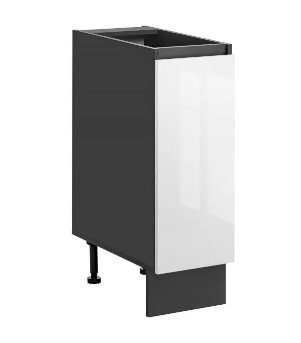 Szafka do kuchni, stojąca, Dalia, 30x56x87 cm, biały, grafit, połysk
