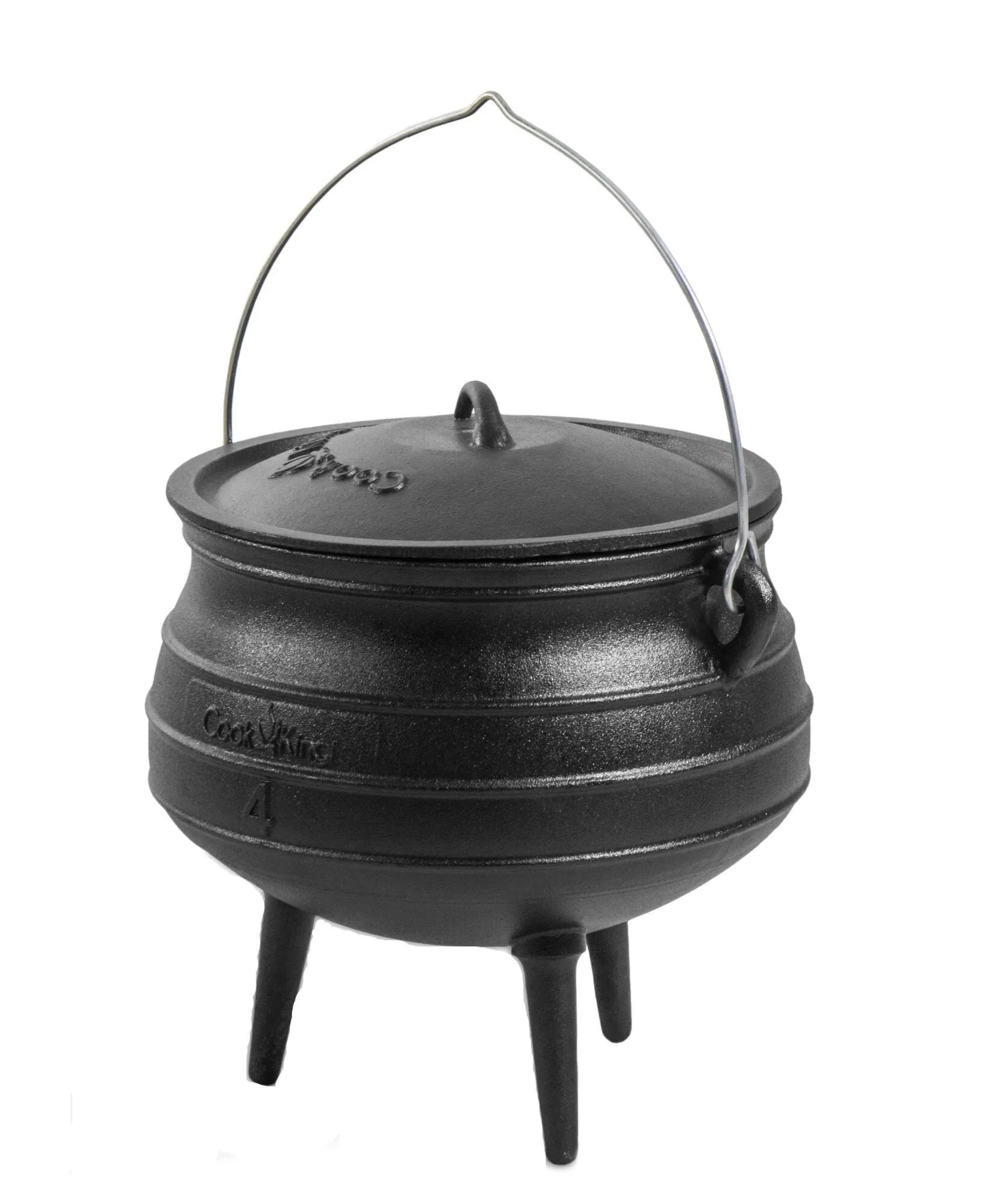 Kociołek afrykański z pokrywą, żeliwny, 6 L