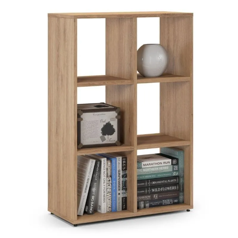 Regał otwarty do pokoju, ETAP, 66x30x100 cm, dąb, mat