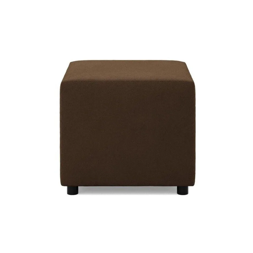 Pufa do siedzenia, BLOM, Mikrofaza, 51x51x40 cm, brązowy