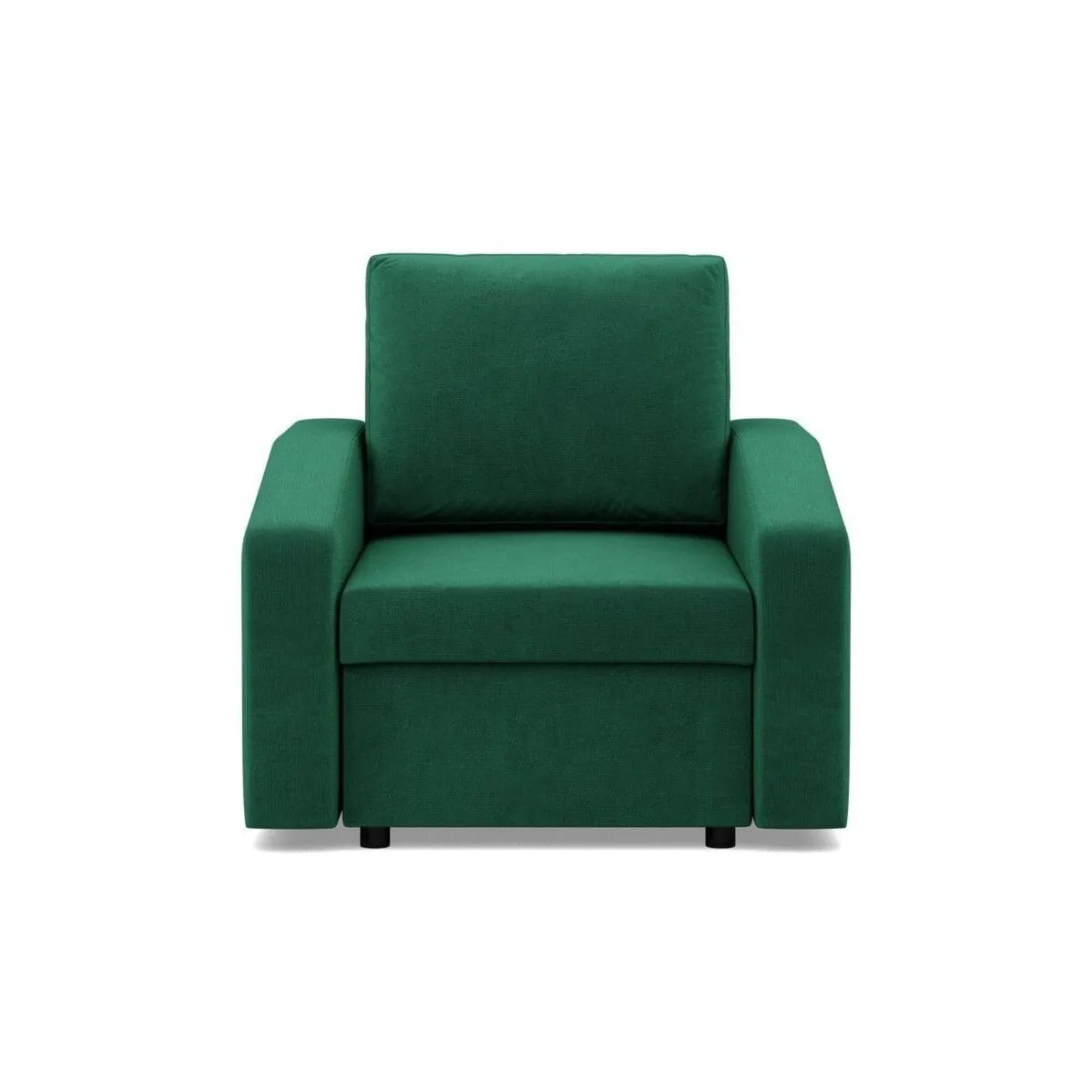 Fotel do salonu, BLOM, velvet, 83x92x92 cm, butelkowa zieleń