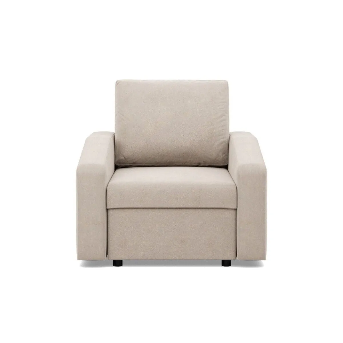 Fotel do salonu, BLOM, velvet, 83x92x92 cm, beżowy