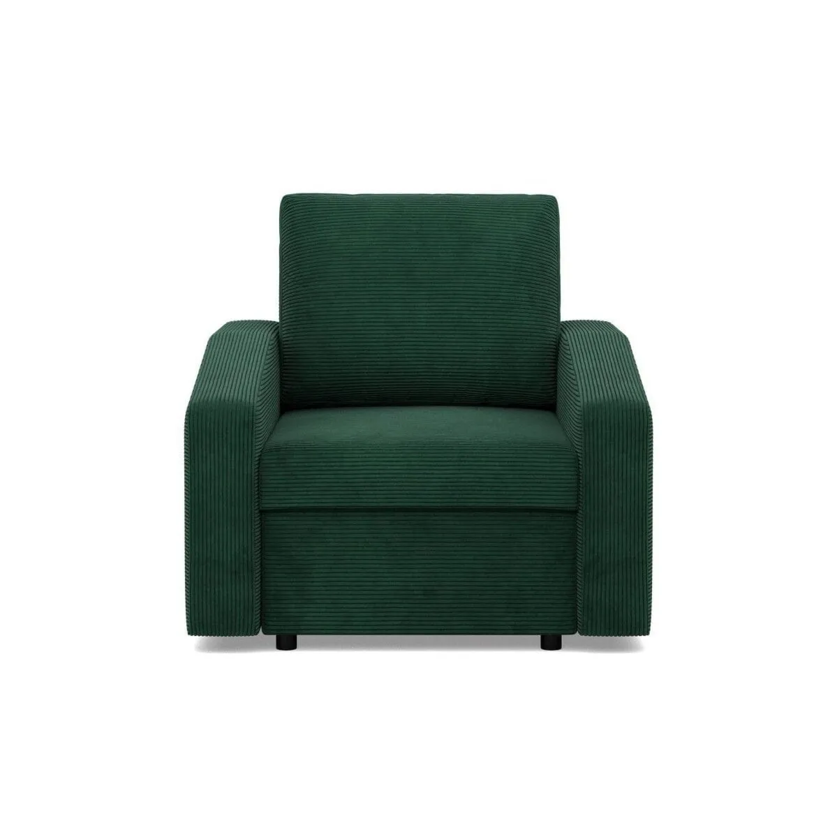 Fotel do salonu, BLOM, sztruks, 83x92x92 cm, butelkowa zieleń