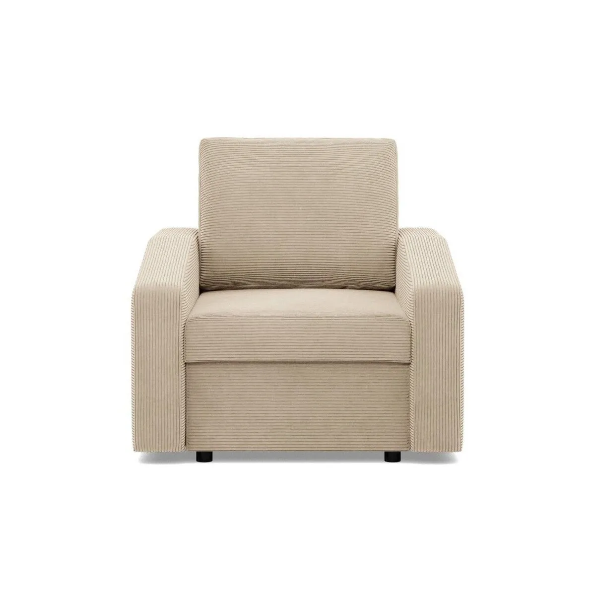 Fotel do salonu, BLOM, sztruks, 83x92x92 cm, beżowy