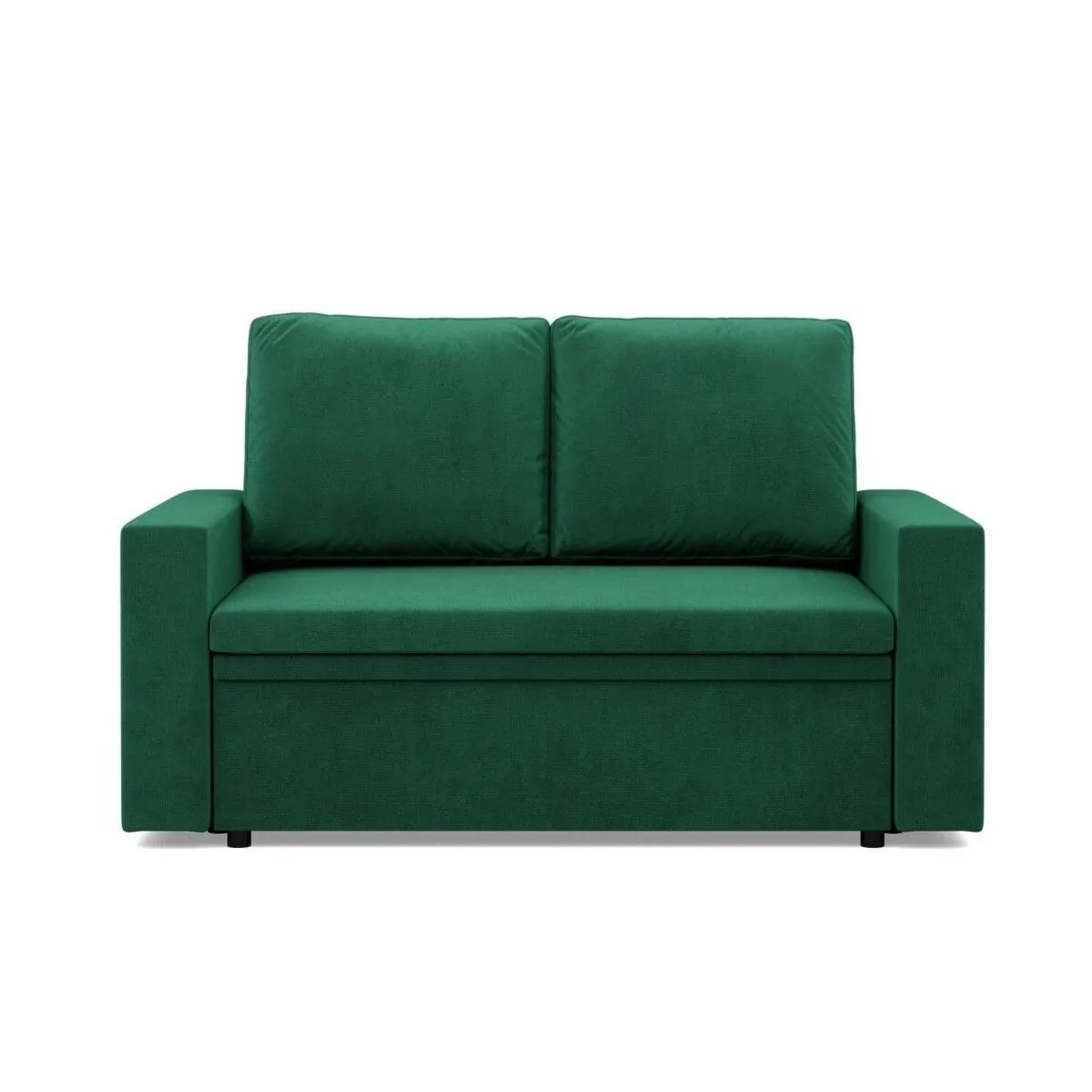 Sofa dwuosobowa, BLOM, velvet, 148x87x90 cm, butelkowa zieleń
