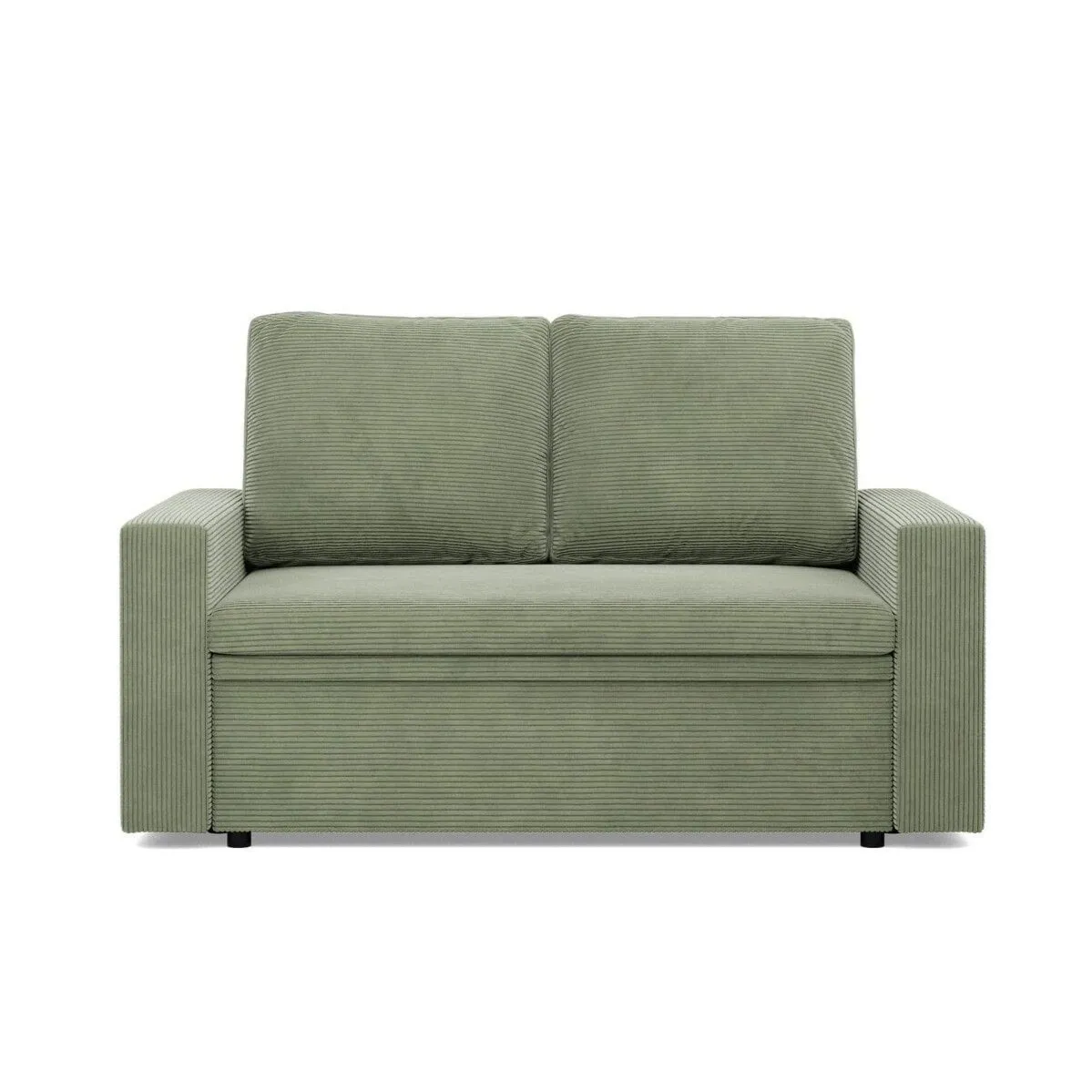 Sofa dwuosobowa, BLOM, sztruks, 148x87x90 cm, oliwkowy