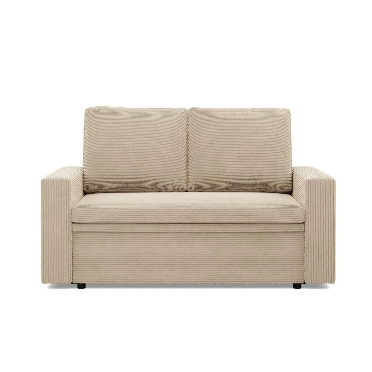Sofa dwuosobowa, BLOM, sztruks, 148x87x90 cm, beżowy